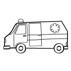 Malvorlage: Krankenwagen (Transport) #136792 - Kostenlose Malvorlagen zum Ausdrucken