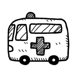 Malvorlage: Krankenwagen (Transport) #136794 - Kostenlose Malvorlagen zum Ausdrucken