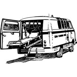 Malvorlage: Krankenwagen (Transport) #136795 - Kostenlose Malvorlagen zum Ausdrucken