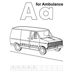 Malvorlage: Krankenwagen (Transport) #136797 - Kostenlose Malvorlagen zum Ausdrucken