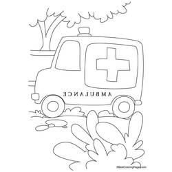 Malvorlage: Krankenwagen (Transport) #136806 - Kostenlose Malvorlagen zum Ausdrucken