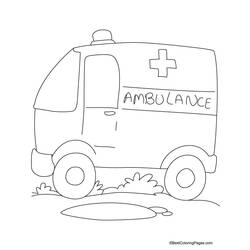 Malvorlage: Krankenwagen (Transport) #136831 - Kostenlose Malvorlagen zum Ausdrucken