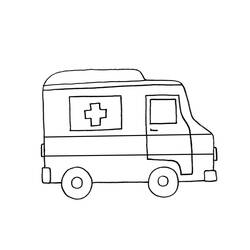 Malvorlage: Krankenwagen (Transport) #136833 - Kostenlose Malvorlagen zum Ausdrucken