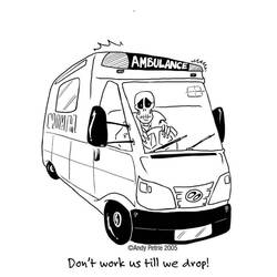 Malvorlage: Krankenwagen (Transport) #136850 - Kostenlose Malvorlagen zum Ausdrucken