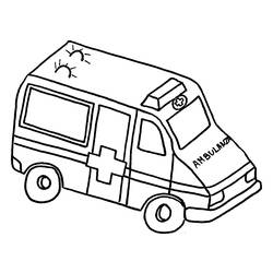 Malvorlage: Krankenwagen (Transport) #136851 - Kostenlose Malvorlagen zum Ausdrucken