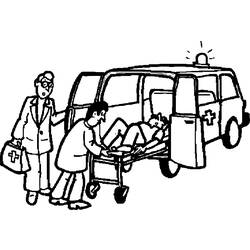 Malvorlage: Krankenwagen (Transport) #136856 - Kostenlose Malvorlagen zum Ausdrucken