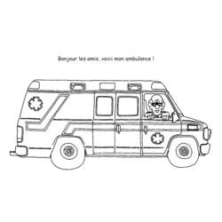 Malvorlage: Krankenwagen (Transport) #136937 - Kostenlose Malvorlagen zum Ausdrucken