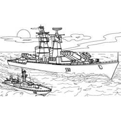 Malvorlage: Kriegsschiff (Transport) #138457 - Kostenlose Malvorlagen zum Ausdrucken
