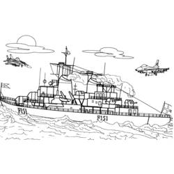 Malvorlage: Kriegsschiff (Transport) #138470 - Kostenlose Malvorlagen zum Ausdrucken