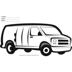 Malvorlage: Lieferwagen (Transport) #145098 - Kostenlose Malvorlagen zum Ausdrucken