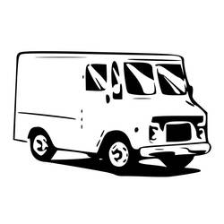 Malvorlage: Lieferwagen (Transport) #145275 - Kostenlose Malvorlagen zum Ausdrucken