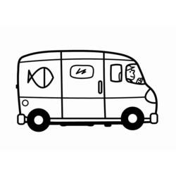 Malvorlage: Lieferwagen (Transport) #145401 - Kostenlose Malvorlagen zum Ausdrucken