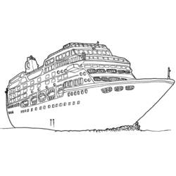 Zeichnungen zum Ausmalen: Liner / Kreuzfahrtschiff - Kostenlose Malvorlagen zum Ausdrucken