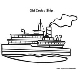 Malvorlage: Liner / Kreuzfahrtschiff (Transport) #140801 - Kostenlose Malvorlagen zum Ausdrucken