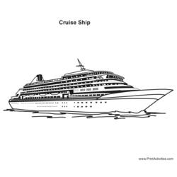 Malvorlage: Liner / Kreuzfahrtschiff (Transport) #140808 - Kostenlose Malvorlagen zum Ausdrucken