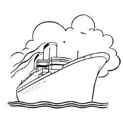 Malvorlage: Liner / Kreuzfahrtschiff (Transport) #140871 - Kostenlose Malvorlagen zum Ausdrucken