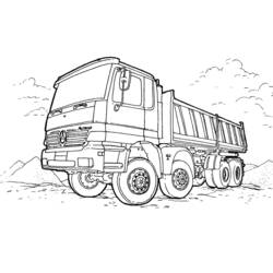 Malvorlage: LKW (Transport) #135580 - Kostenlose Malvorlagen zum Ausdrucken