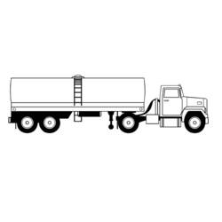 Malvorlage: LKW (Transport) #135605 - Kostenlose Malvorlagen zum Ausdrucken
