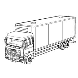 Malvorlage: LKW (Transport) #135635 - Kostenlose Malvorlagen zum Ausdrucken
