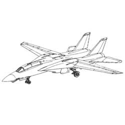 Malvorlage: Militärflugzeug (Transport) #141046 - Kostenlose Malvorlagen zum Ausdrucken