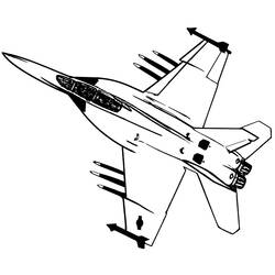 Malvorlage: Militärflugzeug (Transport) #141056 - Kostenlose Malvorlagen zum Ausdrucken