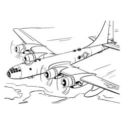 Malvorlage: Militärflugzeug (Transport) #141118 - Kostenlose Malvorlagen zum Ausdrucken