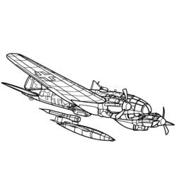 Malvorlage: Militärflugzeug (Transport) #141123 - Kostenlose Malvorlagen zum Ausdrucken