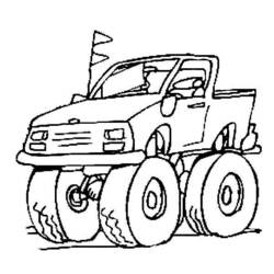 Malvorlage: Monster Truck (Transport) #141357 - Kostenlose Malvorlagen zum Ausdrucken