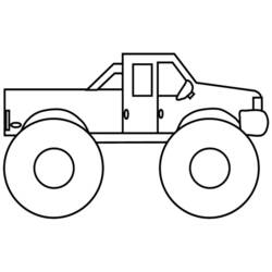 Malvorlage: Monster Truck (Transport) #141359 - Kostenlose Malvorlagen zum Ausdrucken