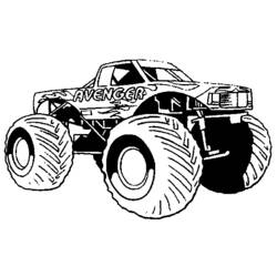 Malvorlage: Monster Truck (Transport) #141374 - Kostenlose Malvorlagen zum Ausdrucken