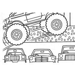 Malvorlage: Monster Truck (Transport) #141391 - Kostenlose Malvorlagen zum Ausdrucken