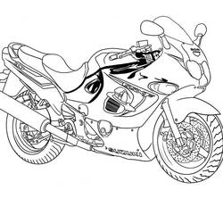 Malvorlage: Motorrad (Transport) #136249 - Kostenlose Malvorlagen zum Ausdrucken