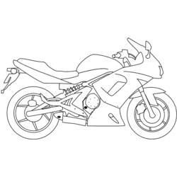 Malvorlage: Motorrad (Transport) #136250 - Kostenlose Malvorlagen zum Ausdrucken