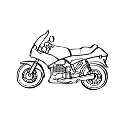 Malvorlage: Motorrad (Transport) #136254 - Kostenlose Malvorlagen zum Ausdrucken