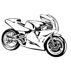 Malvorlage: Motorrad (Transport) #136255 - Kostenlose Malvorlagen zum Ausdrucken