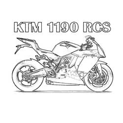 Malvorlage: Motorrad (Transport) #136257 - Kostenlose Malvorlagen zum Ausdrucken