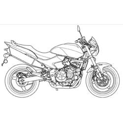 Malvorlage: Motorrad (Transport) #136261 - Kostenlose Malvorlagen zum Ausdrucken