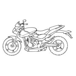 Malvorlage: Motorrad (Transport) #136265 - Kostenlose Malvorlagen zum Ausdrucken