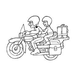 Malvorlage: Motorrad (Transport) #136267 - Kostenlose Malvorlagen zum Ausdrucken