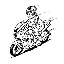 Malvorlage: Motorrad (Transport) #136270 - Kostenlose Malvorlagen zum Ausdrucken