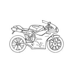 Malvorlage: Motorrad (Transport) #136273 - Kostenlose Malvorlagen zum Ausdrucken