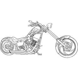 Malvorlage: Motorrad (Transport) #136277 - Kostenlose Malvorlagen zum Ausdrucken
