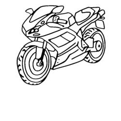 Malvorlage: Motorrad (Transport) #136305 - Kostenlose Malvorlagen zum Ausdrucken