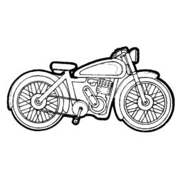 Malvorlage: Motorrad (Transport) #136307 - Kostenlose Malvorlagen zum Ausdrucken