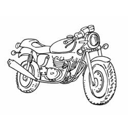 Malvorlage: Motorrad (Transport) #136316 - Kostenlose Malvorlagen zum Ausdrucken