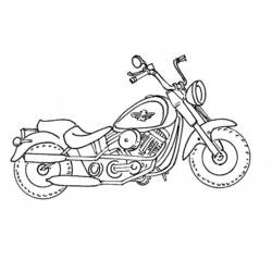 Malvorlage: Motorrad (Transport) #136320 - Kostenlose Malvorlagen zum Ausdrucken
