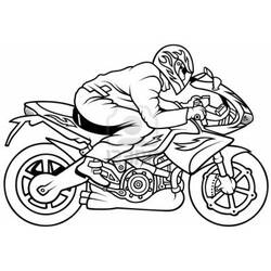 Zeichnungen zum Ausmalen: Motorrad - Kostenlose Malvorlagen zum Ausdrucken