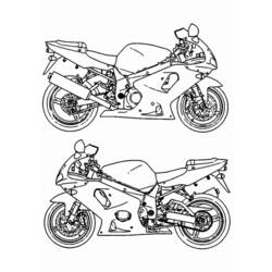 Malvorlage: Motorrad (Transport) #136326 - Kostenlose Malvorlagen zum Ausdrucken