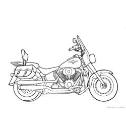 Malvorlage: Motorrad (Transport) #136329 - Kostenlose Malvorlagen zum Ausdrucken