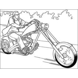 Malvorlage: Motorrad (Transport) #136336 - Kostenlose Malvorlagen zum Ausdrucken